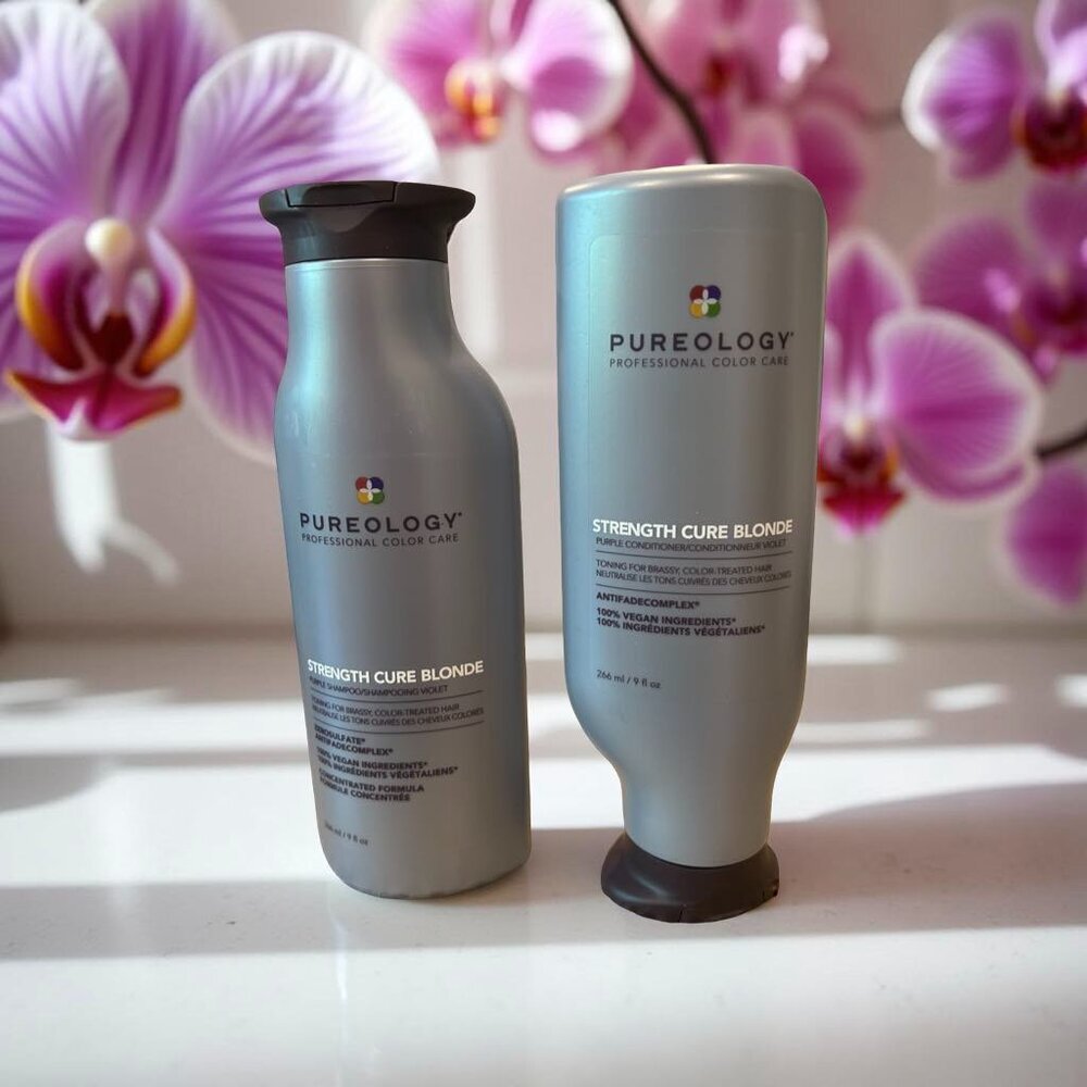 Pureology Strength Cure Blonde Shampoo Conditioner 9 oz